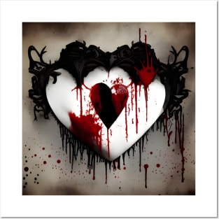 Gothic heart Posters and Art